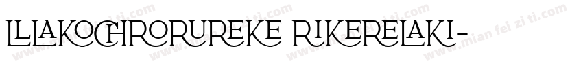 Ligature Serif字体转换